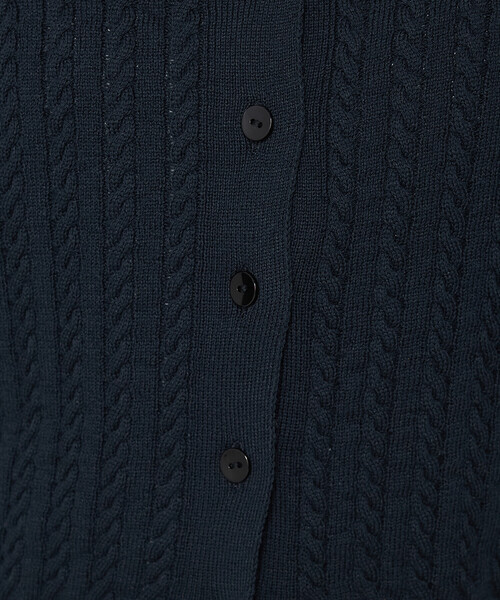 K.T KIYOKO TAKASE（キヨコタカセ）の「ケーブル編みニット ビスチェ（ニット/セーター・レディース・ネイビー・9号）」の2枚目の写真