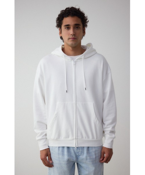 AZUL by moussy（アズールバイマウジー）の「サムホールジップパーカー（パーカー・メンズ・ブラック/ライトピンク/杢グレー/ホワイト・LARGE/MEDIUM）」の8枚目の写真