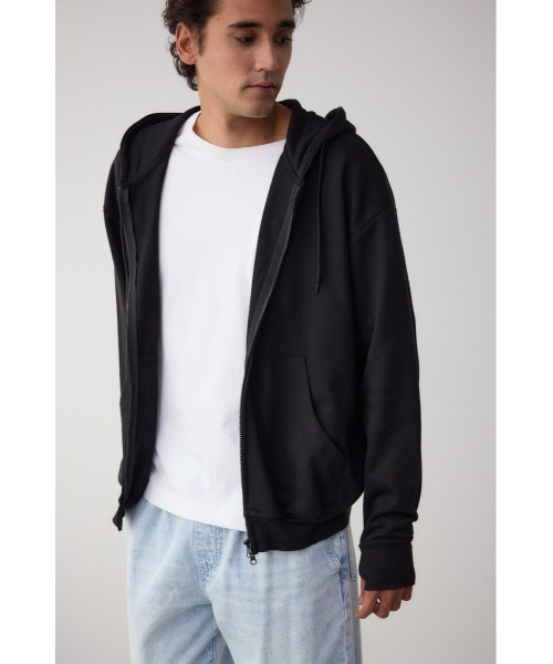 AZUL by moussy（アズールバイマウジー）の「サムホールジップパーカー（パーカー・メンズ・ブラック/ライトピンク/杢グレー/ホワイト・LARGE/MEDIUM）」の16枚目の写真