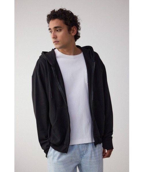 AZUL by moussy（アズールバイマウジー）の「サムホールジップパーカー（パーカー・メンズ・ブラック/ライトピンク/杢グレー/ホワイト・LARGE/MEDIUM）」の17枚目の写真