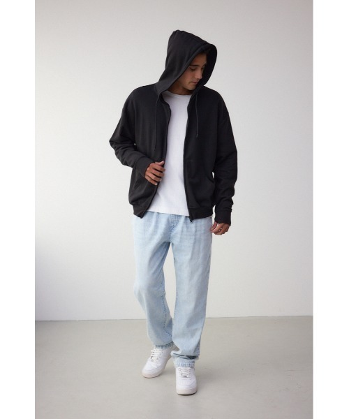 AZUL by moussy（アズールバイマウジー）の「サムホールジップパーカー（パーカー・メンズ・ブラック/ライトピンク/杢グレー/ホワイト・LARGE/MEDIUM）」の18枚目の写真