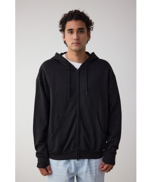 AZUL by moussy（アズールバイマウジー）の「サムホールジップパーカー（パーカー・メンズ・ブラック/ライトピンク/杢グレー/ホワイト・LARGE/MEDIUM）」の19枚目の写真