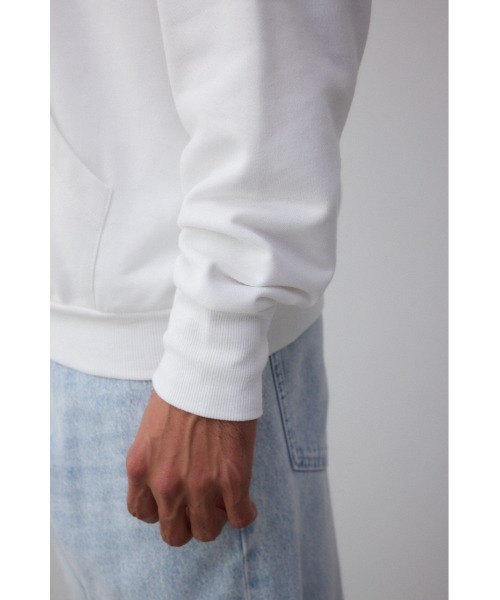 AZUL by moussy（アズールバイマウジー）の「サムホールジップパーカー（パーカー・メンズ・ブラック/ライトピンク/杢グレー/ホワイト・LARGE/MEDIUM）」の12枚目の写真