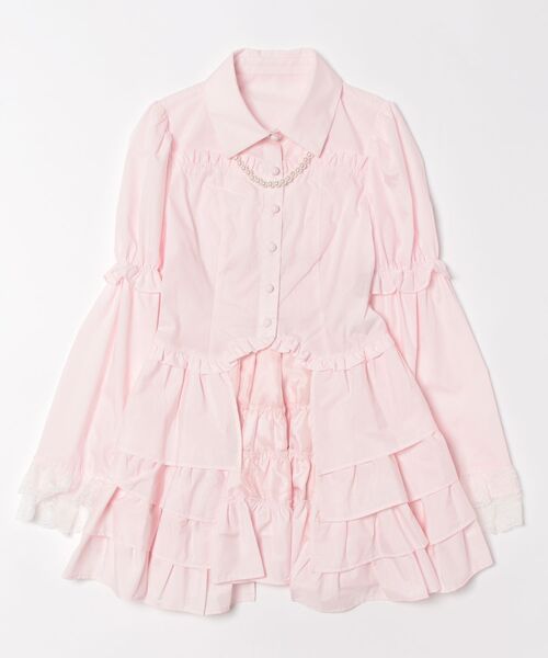 Jamie エーエヌケー(ジェイミーエーエヌケー)の「BIGおリボンお姫様ブラウス(シャツ/ブラウス・レディース・ブラック/ピンク・M)」の16枚目の写真