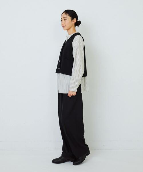 ADIEU TRISTESSE（アデュートリステス）の「COTTON SURF　ベスト（ベスト・レディース・ブラック/グレイッシュベージュ・FREE）」の17枚目の写真