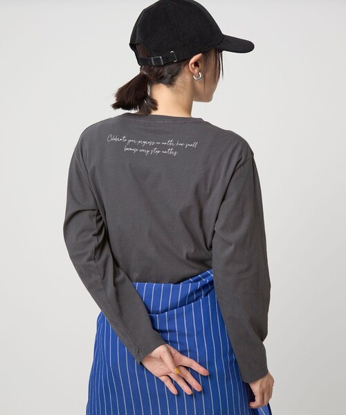 WEB限定】＜at ease＞フォトプリント ロングスリーブ Tシャツ（Tシャツ
