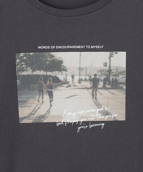 green label relaxing（グリーンレーベルリラクシング）の「【WEB限定】＜at ease＞フォトプリント ロングスリーブ Tシャツ（Tシャツ/カットソー・レディース・ダークグレー/その他1/その他2/その他3/ブラウン・FREE）」の16枚目の写真