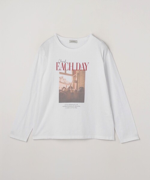 green label relaxing（グリーンレーベルリラクシング）の「【WEB限定】＜at ease＞フォトプリント ロングスリーブ Tシャツ（Tシャツ/カットソー・レディース・ダークグレー/その他1/その他2/その他3/ブラウン・FREE）」の12枚目の写真