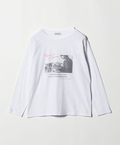 WEB限定】＜at ease＞フォトプリント ロングスリーブ Tシャツ（Tシャツ