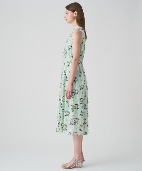 ANAYI（アナイ）の「カットジャガードフラワープリント ワンピース（ワンピース・レディース・ミント・34/36/38）」の3枚目の写真