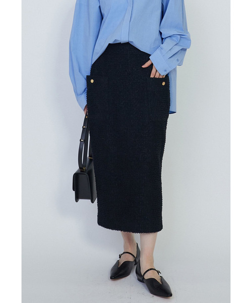 Couture d'adam(クチュールドアダム)の「<COUTURE D'ADAM(クチュール ド アダム)>パイルスカート(スカート・レディース・ブラック系その他3・36/38)」の2枚目の写真