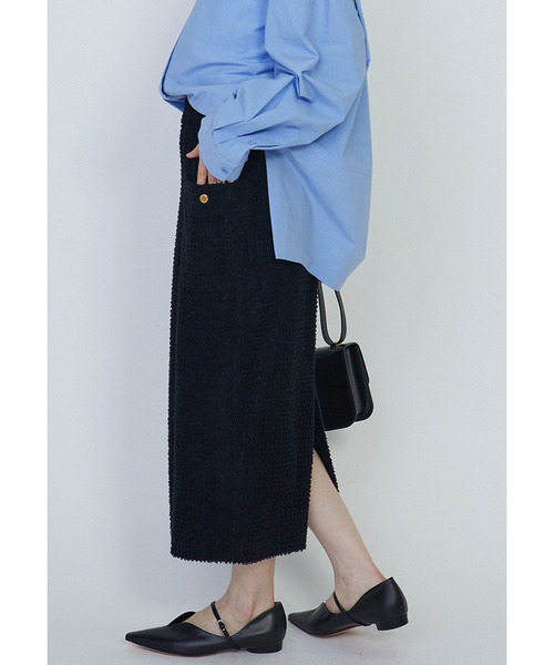 Couture d'adam(クチュールドアダム)の「<COUTURE D'ADAM(クチュール ド アダム)>パイルスカート(スカート・レディース・ブラック系その他3・36/38)」の3枚目の写真