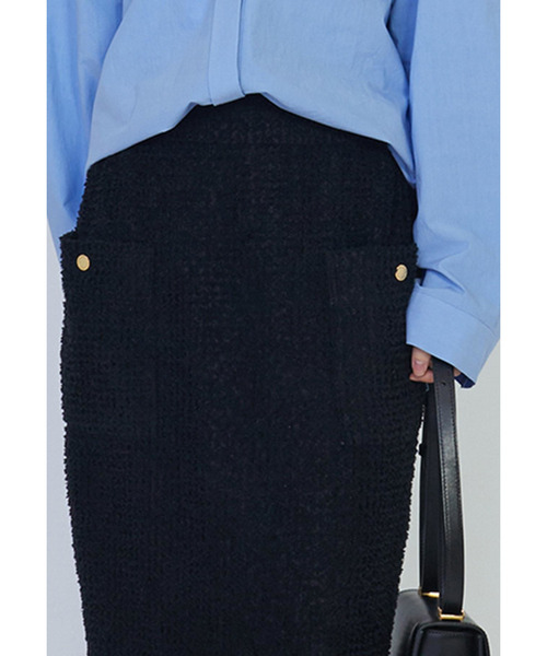 Couture d'adam(クチュールドアダム)の「<COUTURE D'ADAM(クチュール ド アダム)>パイルスカート(スカート・レディース・ブラック系その他3・36/38)」の7枚目の写真