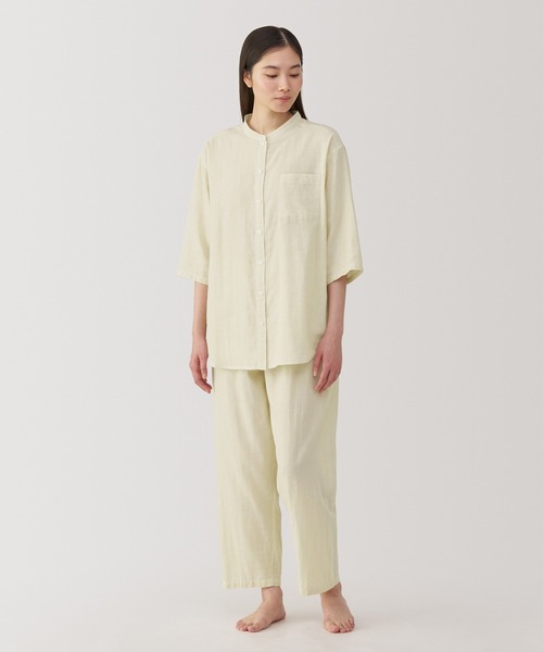 未使用タグ付きTUNIC七分袖パジャマ Silktouch 七分袖パジャマセット_70044/89974_fw24 | Tani