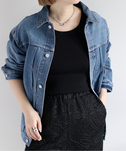 cepo（セポ）の「〈前後2way〉ソウバリニットタンクトップ（タンクトップ・レディース・オフホワイト/グレー/ブラック/ライム/ホワイト×ブラック・M）」の20枚目の写真