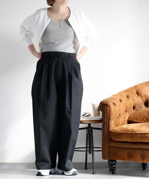 cepo（セポ）の「〈前後2way〉ソウバリニットタンクトップ（タンクトップ・レディース・オフホワイト/グレー/ブラック/ライム/ホワイト×ブラック・M）」の10枚目の写真