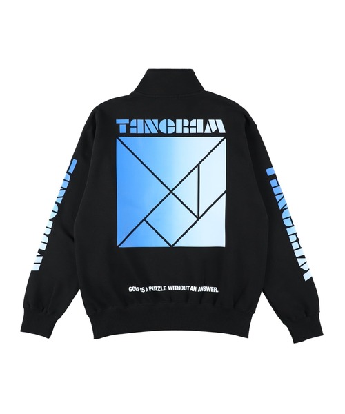 GRADATION LOGO HALF 注文 ZIP SWEAT TANGRAM / GRADATION LOGO HALF