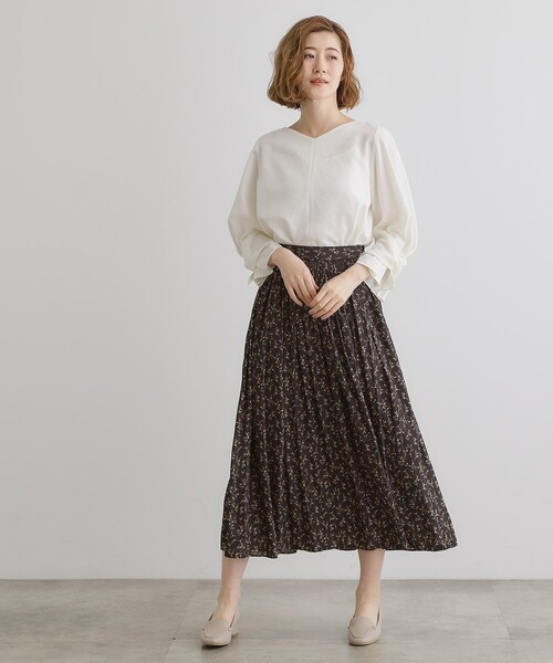 grove(グローブ)の「【毎日着たい】麻調メッシュ袖コンシャスブラウス(シャツ/ブラウス・レディース・サックスブルー系2/イエロー系その他/アイボリー系2/オフホワイト・02/03/01/04/05)」の7枚目の写真
