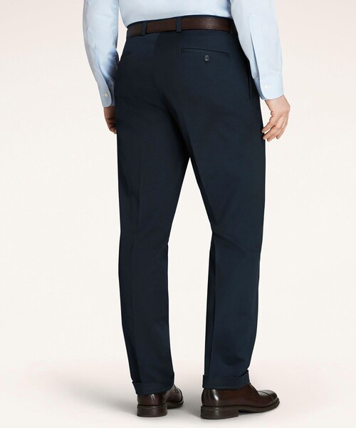 BROOKS BROTHERS(ブルックスブラザーズ)の「ライトウエイト アドバンテージチノ プリーテッドパンツ PLT(チノパンツ・メンズ・ネイビー・29inch/30inch/32inch/34inch/37inch/31inch/33inch/35inch/36inch/38inch)」の3枚目の写真