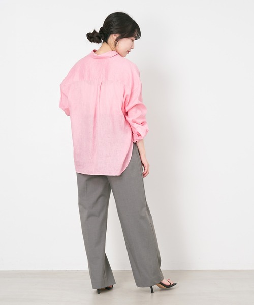 MICA&DEAL（マイカ＆ディール）の「2タックストレートパンツ〈2サイズ展開〉（その他パンツ・レディース・イエロー/ネイビー/グレー・36/38）」の18枚目の写真