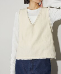 CITEN | ＜CITEN＞フリンジVネックベスト(ベスト)