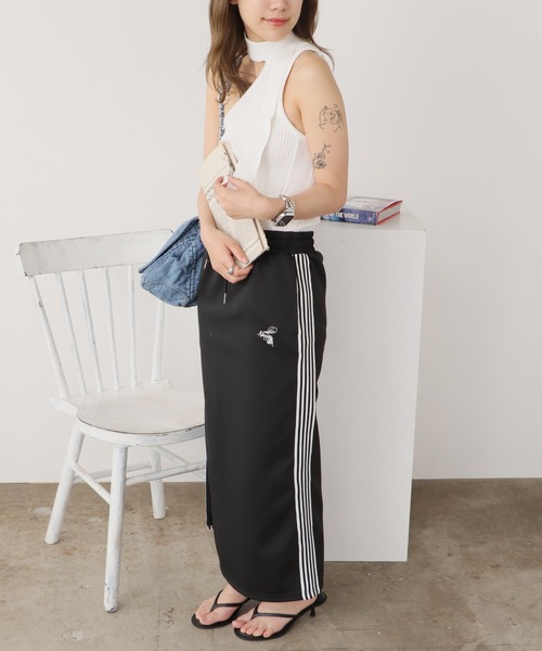 ROOPTOKYO（ループトウキョウ）の「ワンショルダー ニットタンクトップ 夏物 夏服（タンクトップ・レディース・ブラック/ブラウン/ホワイト/ブルー/グレー・FREE）」の19枚目の写真