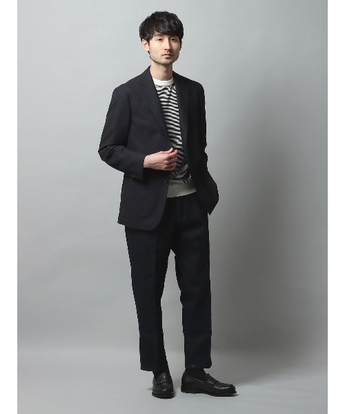 SUIT SQUARE(スーツスクエア)の「WEAR SHiFT ジャケット 尾州 無地 通年(テーラードジャケット・メンズ・ネイビー系・S/M/L/LL)」の1枚目の写真