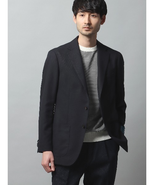 SUIT SQUARE(スーツスクエア)の「WEAR SHiFT ジャケット 尾州 無地 通年(テーラードジャケット・メンズ・ネイビー系・S/M/L/LL)」の5枚目の写真