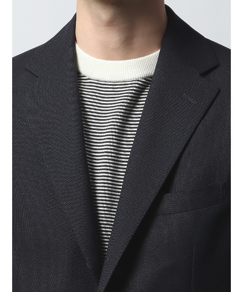 SUIT SQUARE(スーツスクエア)の「WEAR SHiFT ジャケット 尾州 無地 通年(テーラードジャケット・メンズ・ネイビー系・S/M/L/LL)」の2枚目の写真