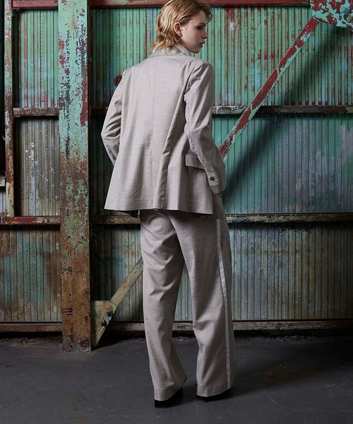 VERSEAU(ヴェルソー)の「先染めサイドライン ストレートパンツ(その他パンツ・レディース・ライトグレー/ベージュ・SMALL/MEDIUM)」の14枚目の写真