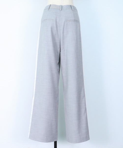 VERSEAU(ヴェルソー)の「先染めサイドライン ストレートパンツ(その他パンツ・レディース・ライトグレー/ベージュ・SMALL/MEDIUM)」の6枚目の写真