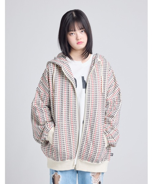 Little sunny bite(リトルサニーバイト)の「【8】【it】【Little sunny bite】I love LSB hoodie(パーカー・レディース・オレンジ/ピンク/アイボリー・MEDIUM/SMALL)」の2枚目の写真
