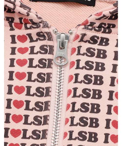 Little sunny bite(リトルサニーバイト)の「【8】【it】【Little sunny bite】I love LSB hoodie(パーカー・レディース・オレンジ/ピンク/アイボリー・MEDIUM/SMALL)」の4枚目の写真