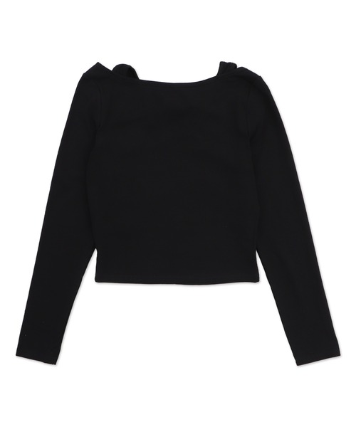 Figments(フィグメンツ)の「レイヤードデザイントップス(Tシャツ/カットソー・レディース・ホワイト/ブラック・FREE)」の7枚目の写真