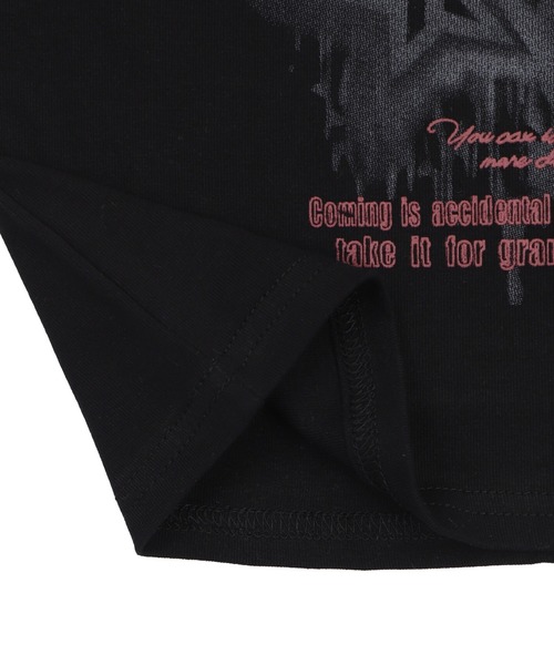 Figments(フィグメンツ)の「レイヤードデザイントップス(Tシャツ/カットソー・レディース・ホワイト/ブラック・FREE)」の3枚目の写真