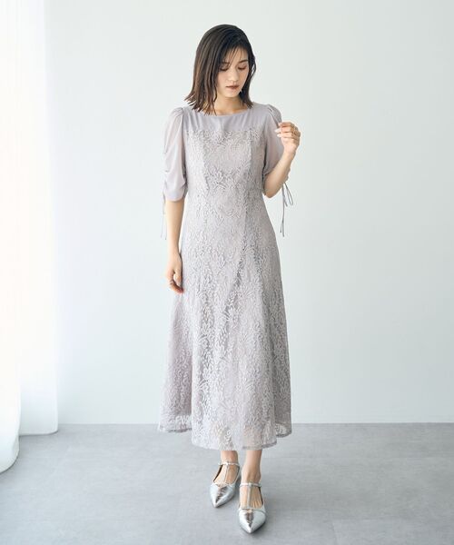 YECCA VECCA(イェッカヴェッカ)の「レース切替フレアドレス(ドレス・レディース・グレー/カーキ/ネイビー・FREE)」の20枚目の写真