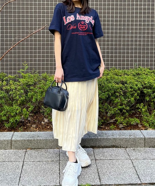 RGY（アールジーワイ）の「【RGY】LOS ANGELES プリントTシャツ（Tシャツ/カットソー・レディース・ネイビー/オートミール/ホワイト・LARGE/MEDIUM）」の9枚目の写真