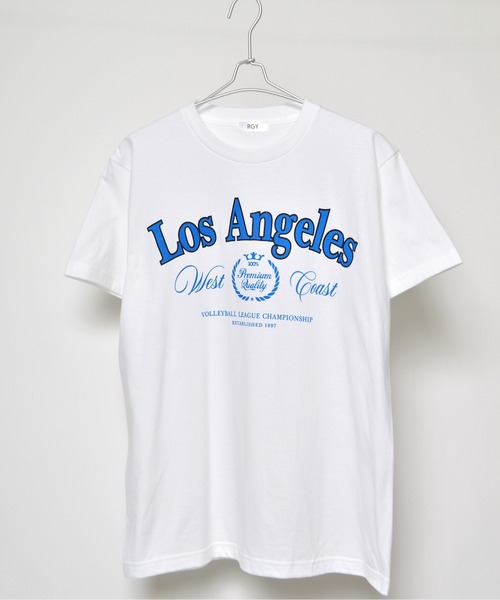 RGY（アールジーワイ）の「【RGY】LOS ANGELES プリントTシャツ（Tシャツ/カットソー・レディース・ネイビー/オートミール/ホワイト・LARGE/MEDIUM）」の12枚目の写真