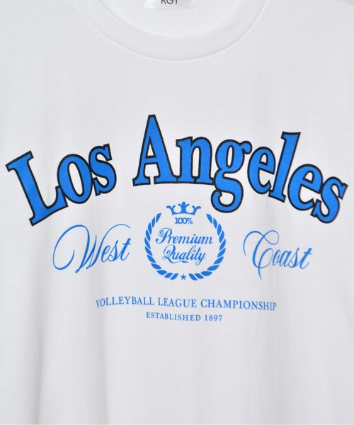 RGY（アールジーワイ）の「【RGY】LOS ANGELES プリントTシャツ（Tシャツ/カットソー・レディース・ネイビー/オートミール/ホワイト・LARGE/MEDIUM）」の13枚目の写真