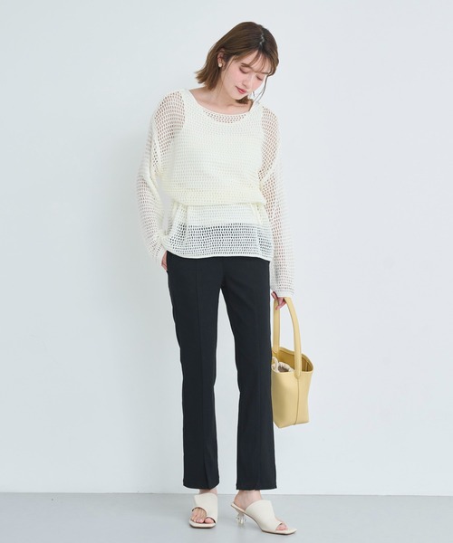 attiree(アティレー)の「【ハイパーストレッチ】裾スリット入りスリムパンツ(その他パンツ・レディース・ブラック・SMALL/MEDIUM/LARGE)」の6枚目の写真