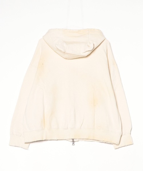 DISCOVERED(ディスカバード)の「DISCOVERED DEVIL EAR DAMAGE HOODIE(パーカー・メンズ・ナチュラル/ブラック・1/3)」の10枚目の写真