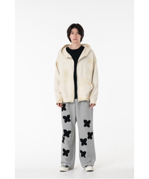 DISCOVERED(ディスカバード)の「DISCOVERED DEVIL EAR DAMAGE HOODIE(パーカー・メンズ・ナチュラル/ブラック・1/3)」の16枚目の写真