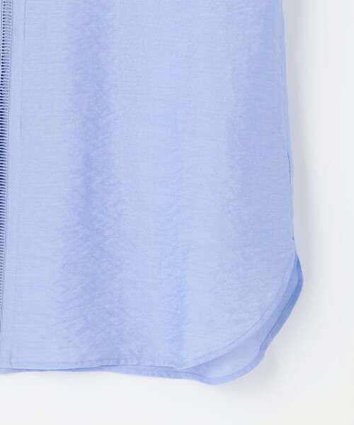 J.PRESS(ジェイプレス)の「【WEB限定カラーあり・洗える】Sheer Vis リネン バンドカラー ブラウス(シャツ/ブラウス・レディース・サックスブルー系/カーキ系/アイボリー系/ネイビー系・T13/T15)」の19枚目の写真