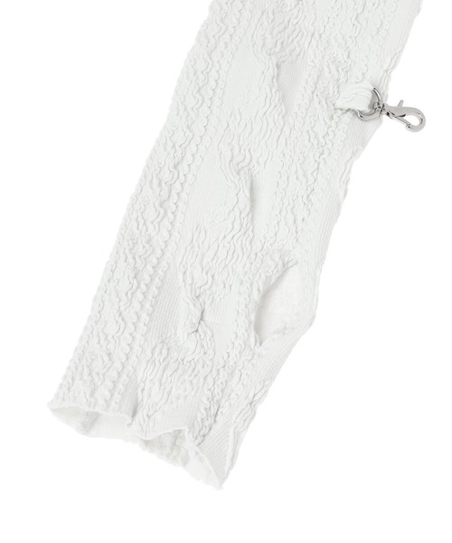 kotohayokozawa（コトハヨコザワ）の「kotohayokozawa SHRUNK-KNIT ARM COVER TD24A-SHAC（アームカバー・レディース・ブラック・FREE）」の3枚目の写真