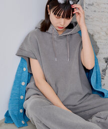 WHIMSIC | *【WHIMSIC/SETUP対応】ガーメントダイスウェットフーディーベスト(ベスト)