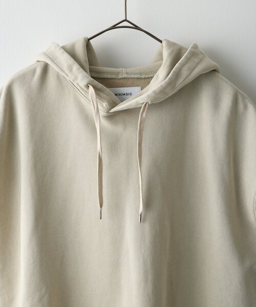 WHIMSIC（ウィムジック）の「*【WHIMSIC/SETUP対応】ガーメントダイスウェットフーディーベスト（ベスト・レディース・チャコールグレー/オフホワイト・FREE）」の12枚目の写真