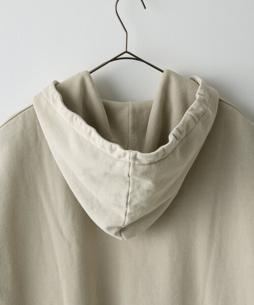 WHIMSIC（ウィムジック）の「*【WHIMSIC/SETUP対応】ガーメントダイスウェットフーディーベスト（ベスト・レディース・チャコールグレー/オフホワイト・FREE）」の13枚目の写真