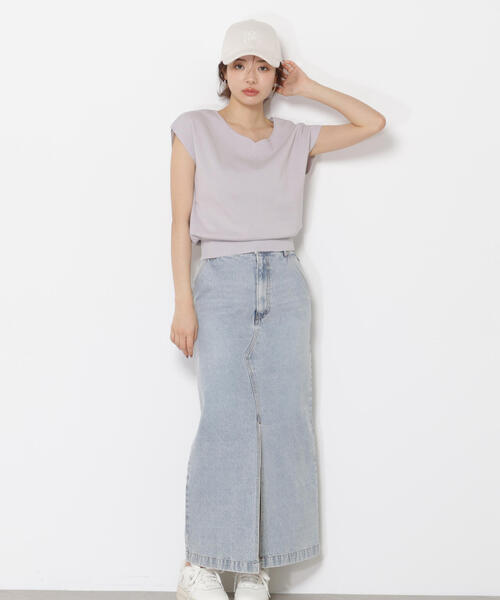 PROPORTION BODY DRESSING(プロポーションボディドレッシング)の「ハートカットフレンチ総針ニット / 1215170500(ニット/セーター・レディース・グレー/ピンク/ライトグリーン/ホワイト系その他・FREE)」の18枚目の写真