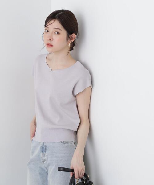 PROPORTION BODY DRESSING(プロポーションボディドレッシング)の「ハートカットフレンチ総針ニット / 1215170500(ニット/セーター・レディース・グレー/ピンク/ライトグリーン/ホワイト系その他・FREE)」の20枚目の写真
