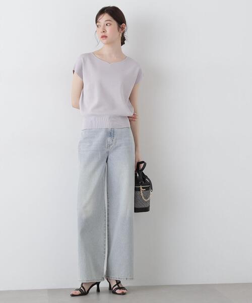 PROPORTION BODY DRESSING(プロポーションボディドレッシング)の「ハートカットフレンチ総針ニット / 1215170500(ニット/セーター・レディース・グレー/ピンク/ライトグリーン/ホワイト系その他・FREE)」の21枚目の写真